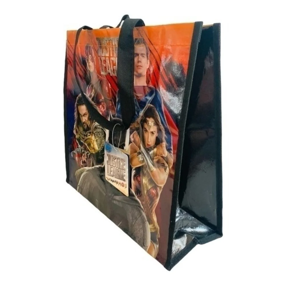 Justice League Promo Shoulder Tote Bag Shopper Handbag Reusable NWT - Picture 2 of 4